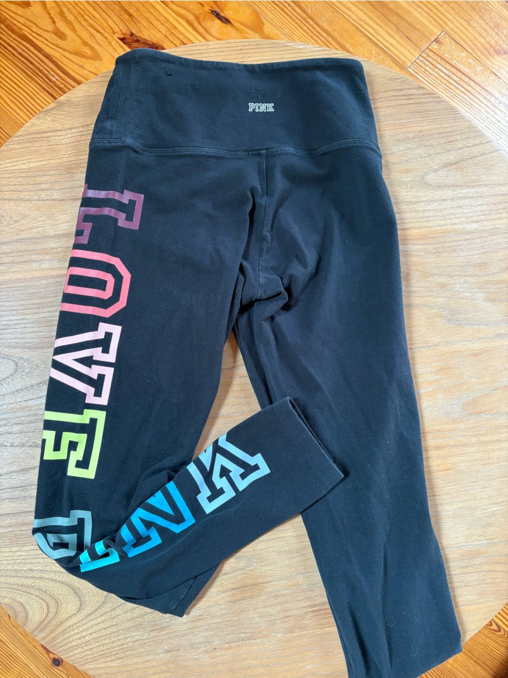 PINK Victoria's Secret Black Leggings & Top - Picture 6 of 7